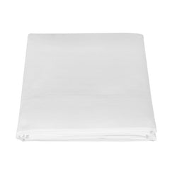 Lenzuolo superiore Arianna di Fazzini. Lenzuolo di sopra matrimoniale tinta unita in percalle di puro cotone. Colore bianco