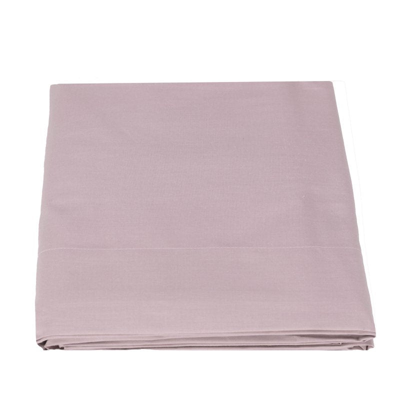 Lenzuolo superiore Arianna di Fazzini. Lenzuolo di sopra matrimoniale tinta unita in percalle di puro cotone. Colore rosa