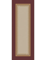 Runner Borbonese Posh in puro cotone. Variante di colore bordeaux. Corsia dalla fantasia moderna in cui la tipica stampa Borbonese a occhio di pernice è incorniciata da una catenina dorata recante il logo Borbonese. La parte esterna riprende la stessa fantasia nella colorazione bordeaux.