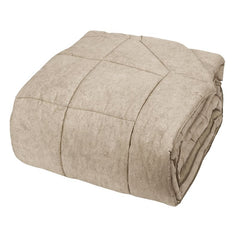 Trapunta invernale matrimoniale Galuchat di Fazzini. Piumone in percalle di cotone, variante di colore torrone