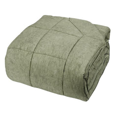 Trapunta invernale matrimoniale Galuchat di Fazzini. Piumone in percalle di cotone, variante di colore verde