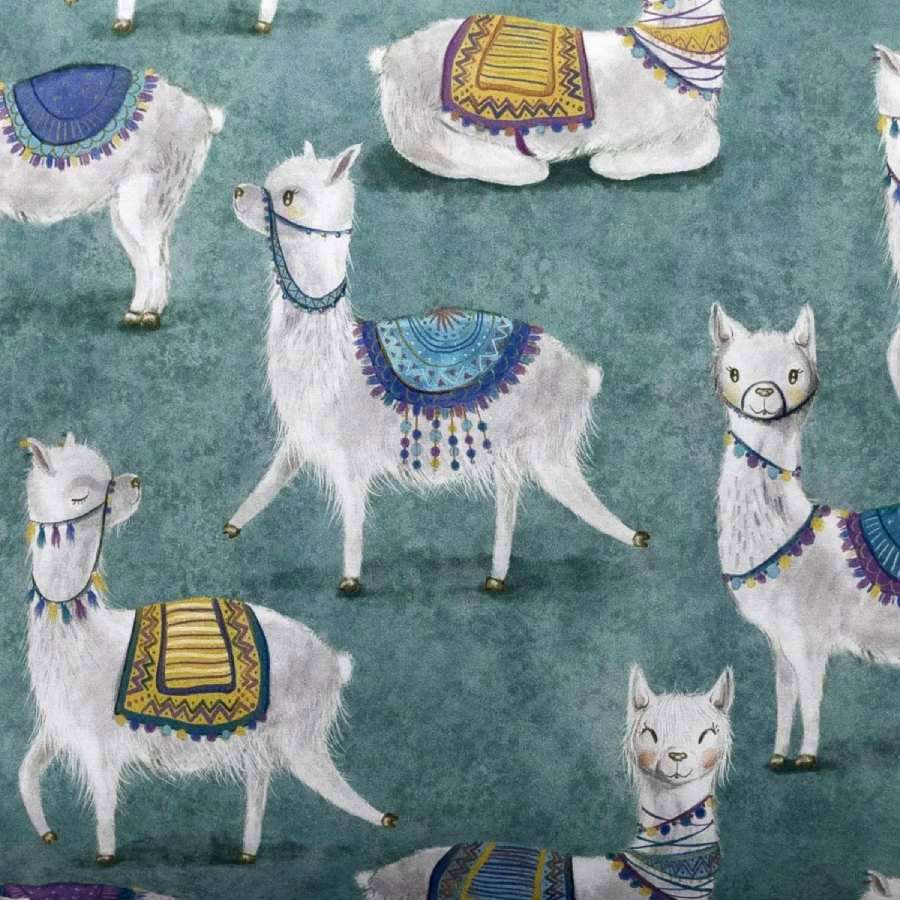 Completo lenzuola Fazzini Lama in percalle di cotone, per letto singolo. Fantasia con lama su fondo petrolio.