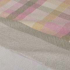 completo lenzuola aspen caleffi in flanella di cotone fantasia geometrica corallo