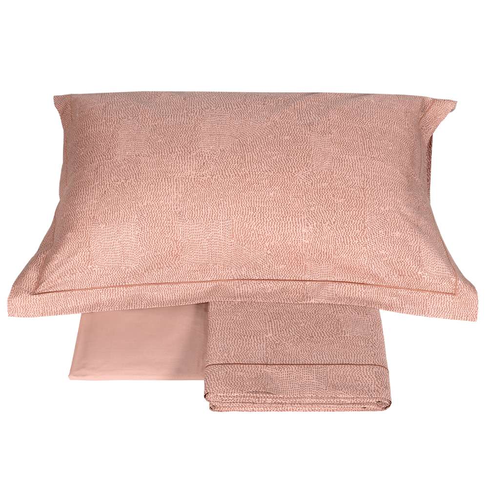 completo lenzuola hidamari fazzini. Microfantasia a puntini colore rosa.