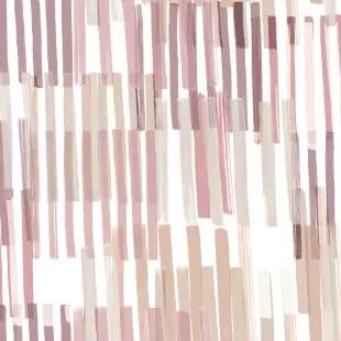 Completo lenzuola Somma Madeleine matrimoniale. Fantasia geometrica a righe rosa