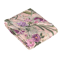 copriletto estivo vanitas fazzini. Fantasia floreale colore lavanda rosa