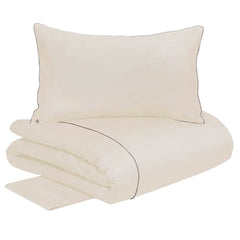 copripiumino lounge borbonese matrimoniale tinta unita sabbia beige