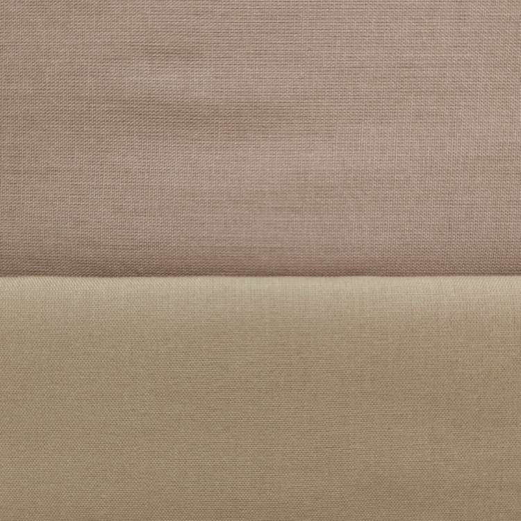 Parure copripiumino tinta unita double face in cotone. Colore tortora e beige