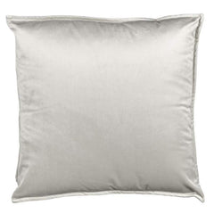 Cuscino arredo Fascino Fazzini in velluto tinta unita. Colore grigio.