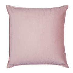 Cuscino arredo Fascino Fazzini in velluto tinta unita. Colore rosa lotus