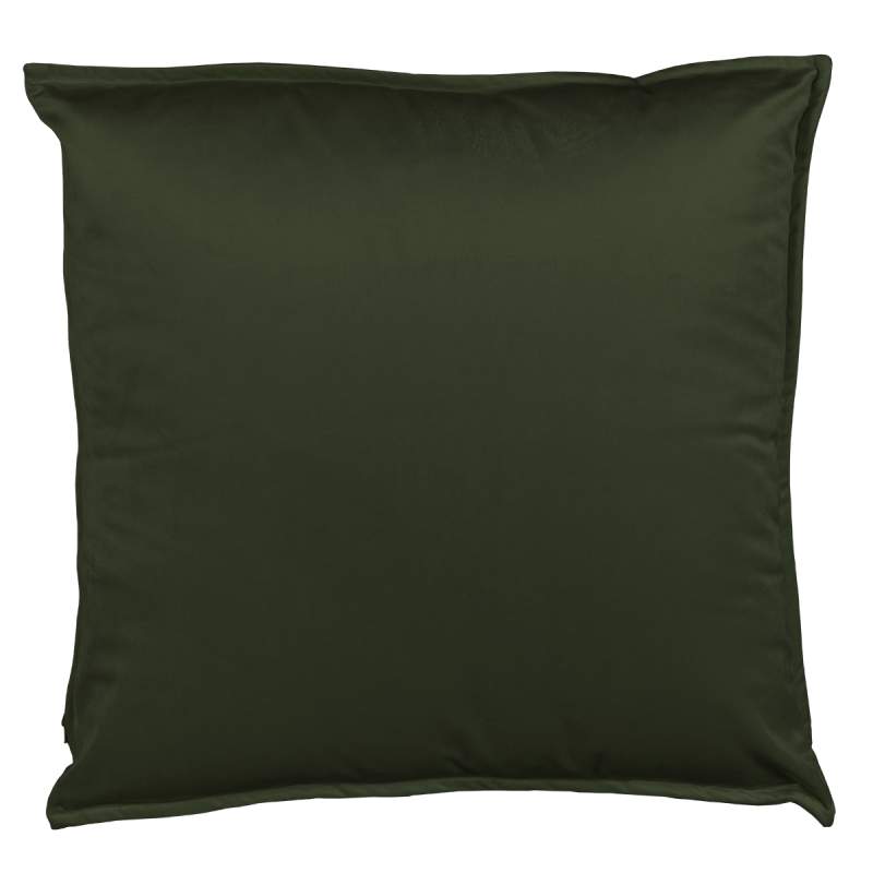 Cuscino arredo Fascino Fazzini in velluto tinta unita. Colore Verde bosco