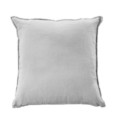 Cuscino arredo Soffio Fazzini in puro lino. Colore grigio perla