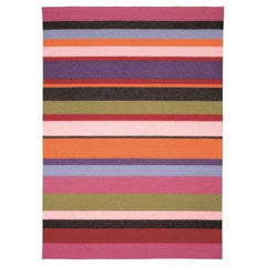 Tappeto Missoni Wyoming, in pura lana vergine. Il tappeto Wyoming presenta una fantasia moderna multicolore a righe, e donerà vivacità ai tuoi ambienti. Misura rettangolare 155x220 cm