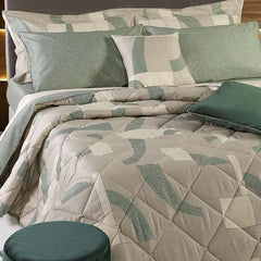 Trapunta invernale Domino Borbonese. fantasia con forme geometriche