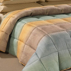 Trapunta invernale Atlantis Caleffi. Piumone fantasia geometrica variante ambra