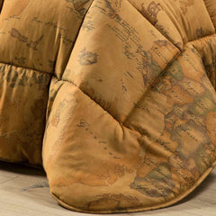 trapunta invernale alviero martini Geo Classic fantasia colore ocra cammello