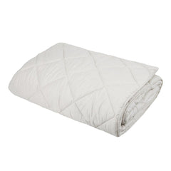 Trapunta invernale matrimoniale Borbonese Century. Piumone fantasia a occhio di pernice. Colore ecrù beige.