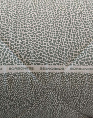 Trapunta invernale matrimoniale Borbonese Century. Piumone fantasia a occhio di pernice. Colore giada verde