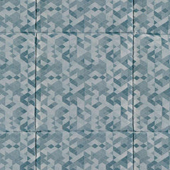 Trapunta invernale matrimoniale Caleffi Mixer in prezioso raso jacquard. Il piumone Mixer è caratterizzata da una fantasia geometrica moderna, nella variante di colore avio.