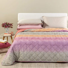 trapuntino caleffi atlantis fantasia geometrica rosa arancio effetto degradè