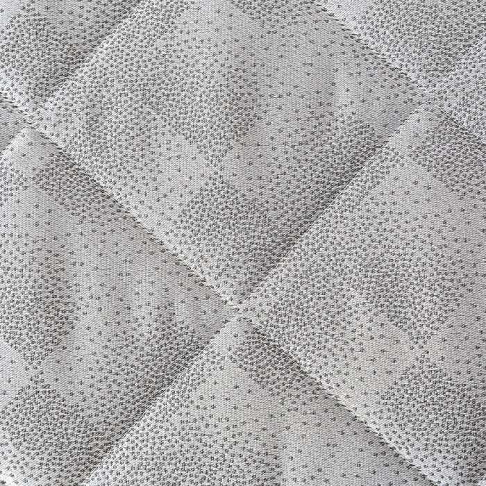 trapuntino texture caleffi matrimoniale grigio, fantasia geometrica su raso jacquard
