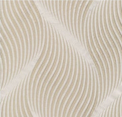 trapuntino Tamerlano fazzini atelier. Raso jacquard fantasia a onde colore torrone