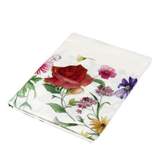 Aurora tovaglia fazzini in lino rettangolare fantasia floreale