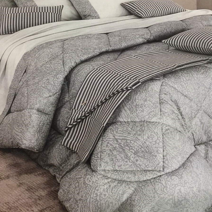 Cachemere Trapunta borbonese beige matrimoniale-piumone invernale in cotone