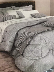 Cachemere Trapunta borbonese beige matrimoniale-piumone invernale in cotone