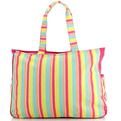 Borsa da mare e spiaggia Karakorum Baten fantasie con ciabatte e righe colorate