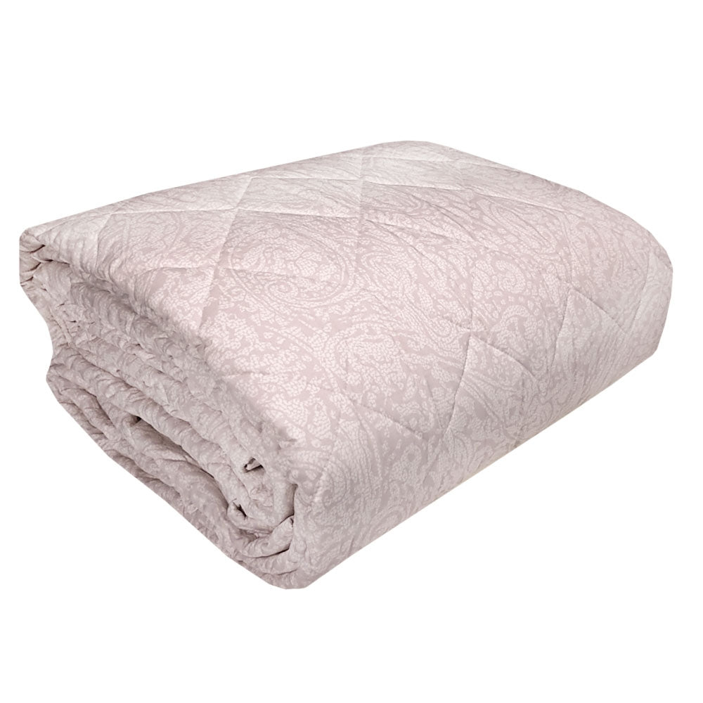 Trapuntino Cachemere Borbonese matrimoniale in raso di cotone beige