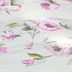 Completo lenzuola matrimoniale fazzini Pergolato in cotone. Fantasia floreale con fiori rosa