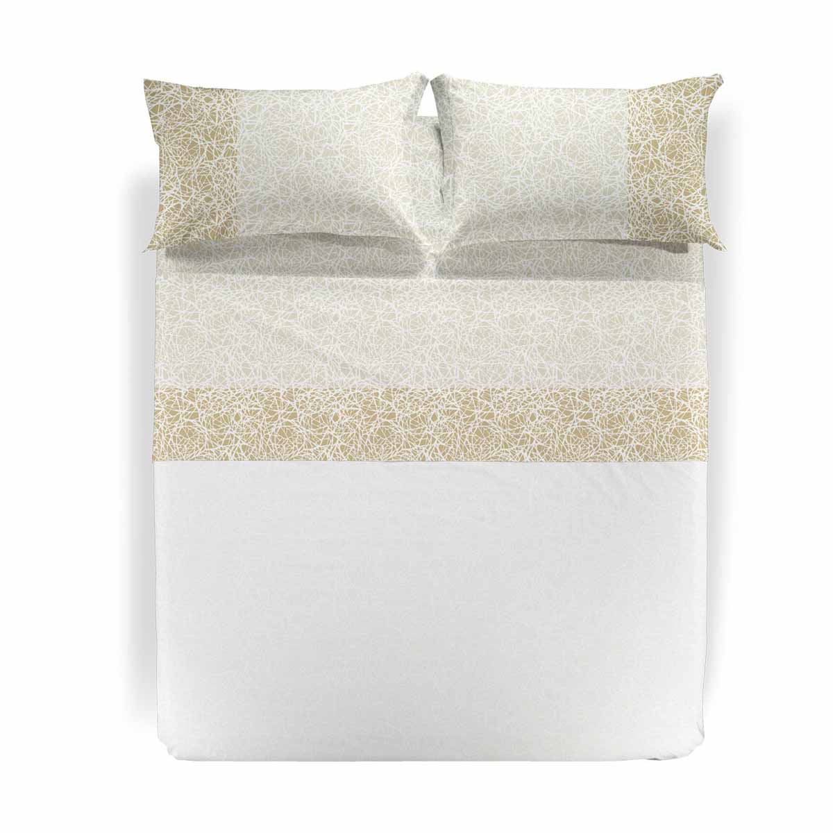 Lenzuola matrimoniale caleffi city cotone completo blu