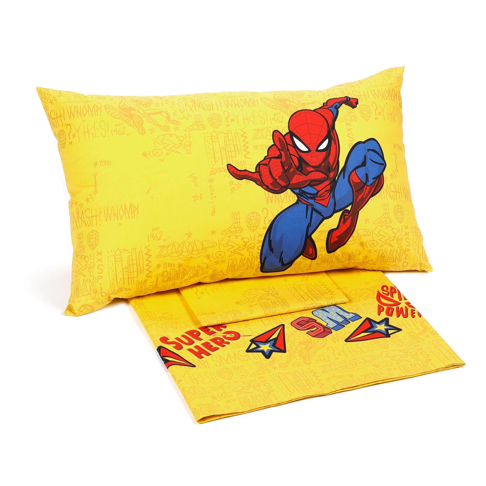 Completo Letto Spiderman 3 Pezzi - Set Lenzuola Originale Marvel Per Bambini - Foto 9