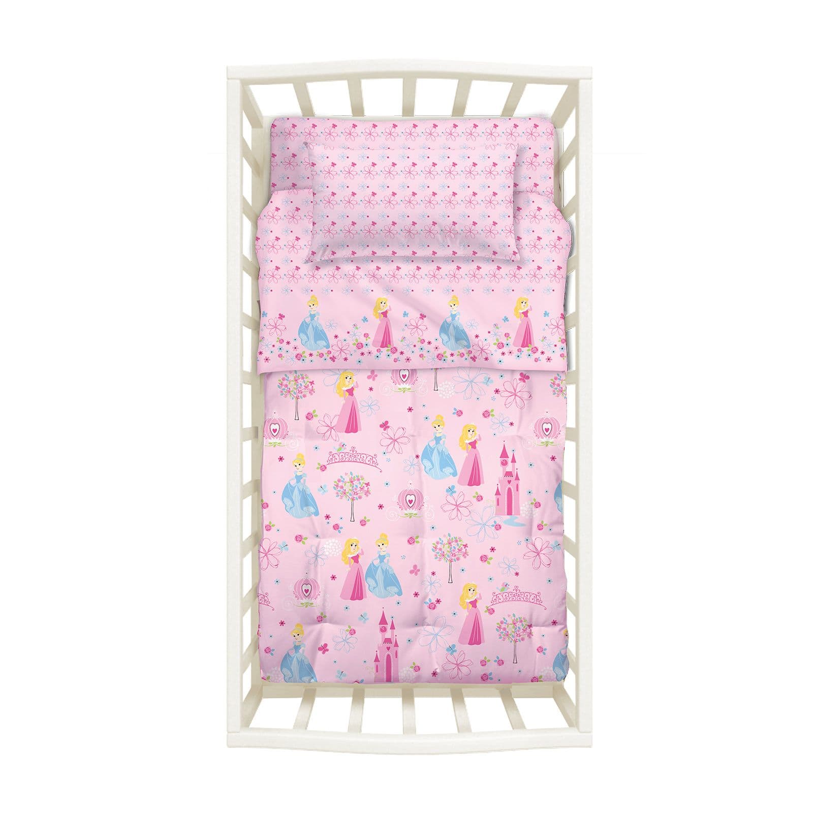 Trapunta Piumone Culla Cotone Disney Princess Principesse Caleffi