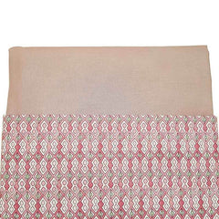 Completo lenzuola Fazzini Padel in puro cotone. Disponibile nella misura per letto singolo, piazza e mezza e matrimoniale. Fantasia geometrica moderna colore rosa.