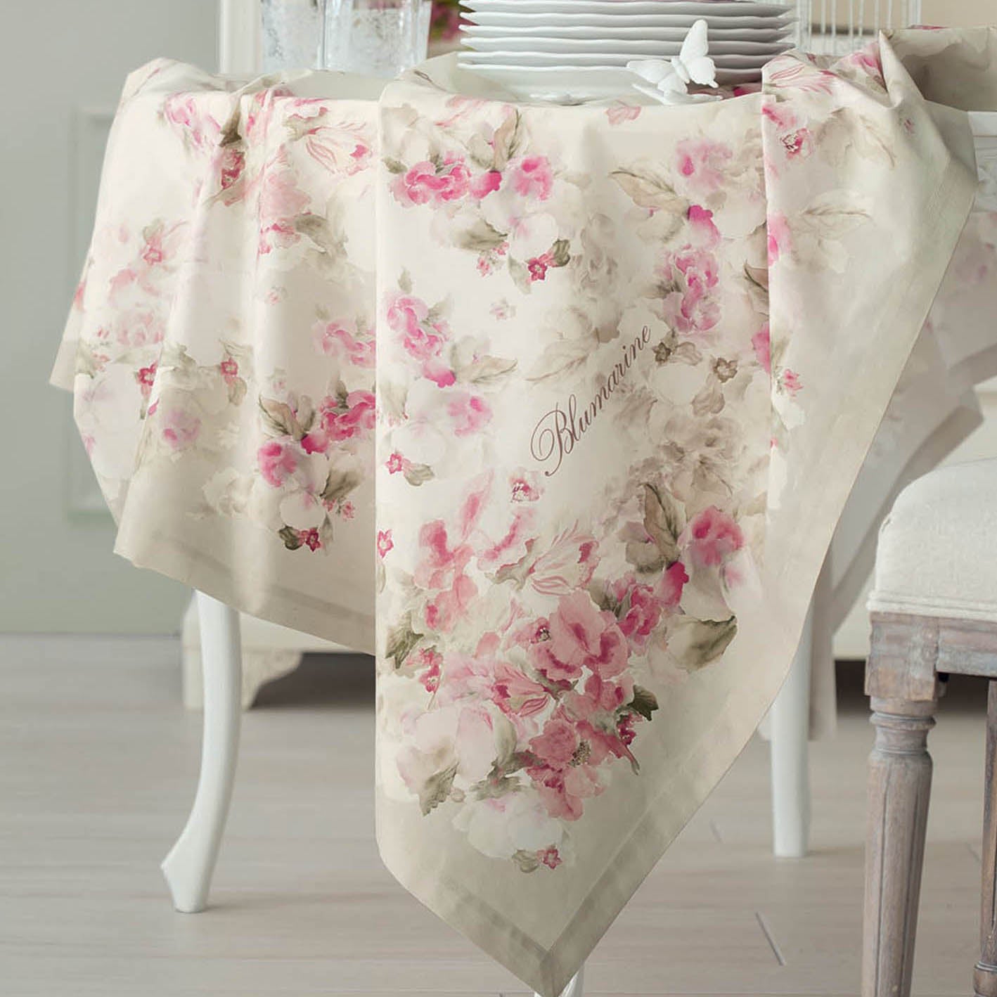 tovaglia christelle blumarine in cotone rettangolare x12