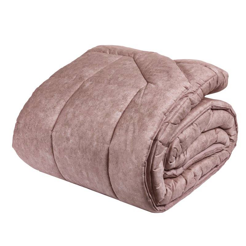 Trapunta invernale matrimoniale Galuchat di Fazzini. Piumone in percalle di cotone, variante di colore rosa boho