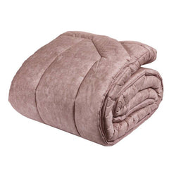 Trapunta invernale matrimoniale Galuchat di Fazzini. Piumone in percalle di cotone, variante di colore rosa boho