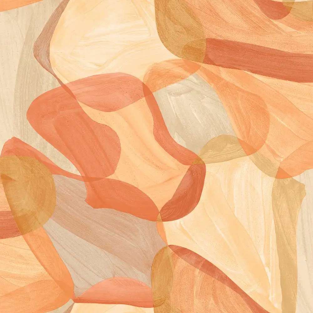 lenzuolo copriletto gabel ibiza. fantasia geometrica forme morbide ocra e gialle