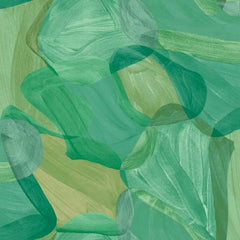 lenzuolo copriletto gabel ibiza. fantasia geometrica forme morbide verde prato