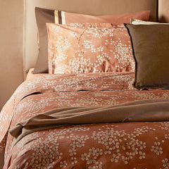 completo lenzuola fazzini kimono percalle cotone fantasia fiori bianchi su fondo sandalo