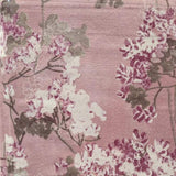 Completo lenzuola matrimoniale Fazzini Boboli in flanella di puro cotone. Fantasia floreale colore rosa. dettaglio fantasia