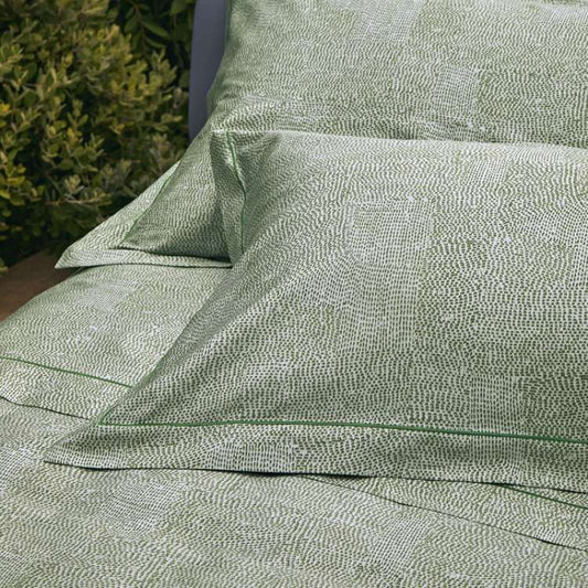 completo lenzuola hidamari fazzini. Microfantasia a puntini colore verde.