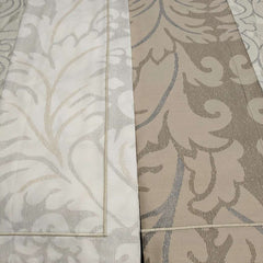 completo lenzuola Novecento Fazzini Atelier fantasia damasco torrone tortora