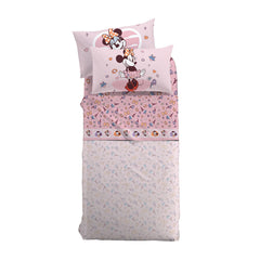 completo lenzuola minnie love caleffi disney fantasia rosa per bambina