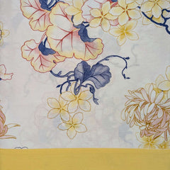 completo lenzuola Sanremo gabel matrimoniale. fantasia fiori giallo vaniglia