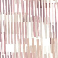 Completo lenzuola Somma Madeleine matrimoniale. Fantasia geometrica a righe rosa