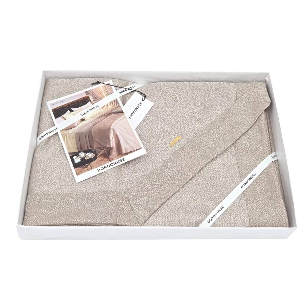 copriletto estivo borbonese heritage matrimoniale tortora beige
