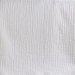 Copriletto estivo caleffi paraggi in cotone tinta unita bianco effetto stropicciato a righe